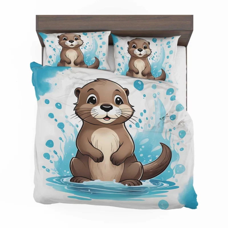 Otter T-Shirt Design Bedding Set 2