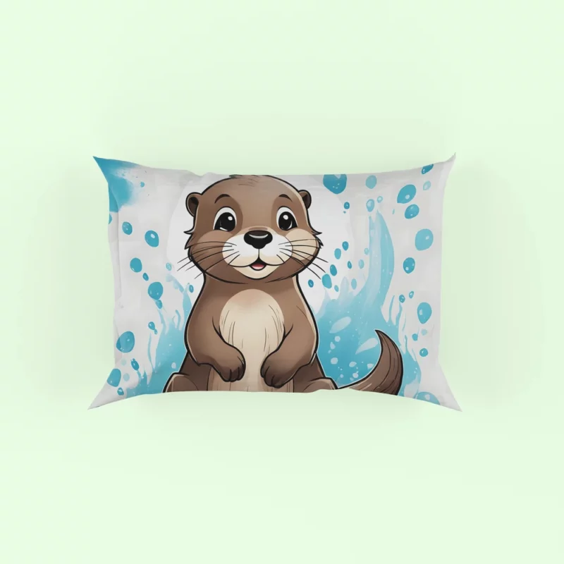 Otter T-Shirt Design Pillow Case