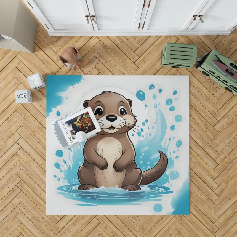 Otter T-Shirt Design Rug