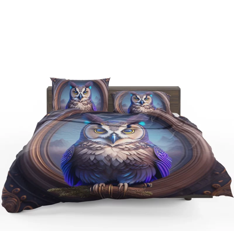 Owl Portrait Bedding Set 1