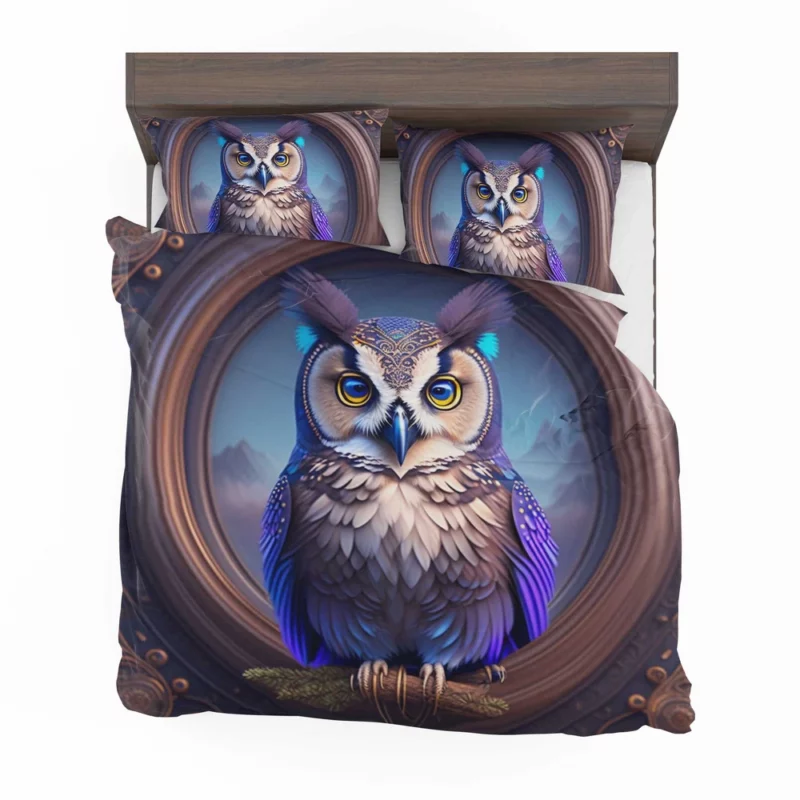 Owl Portrait Bedding Set 2