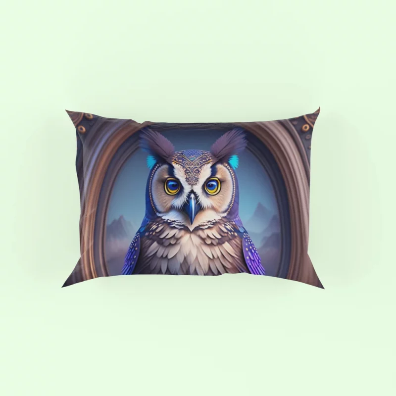 Owl Portrait Pillow Case