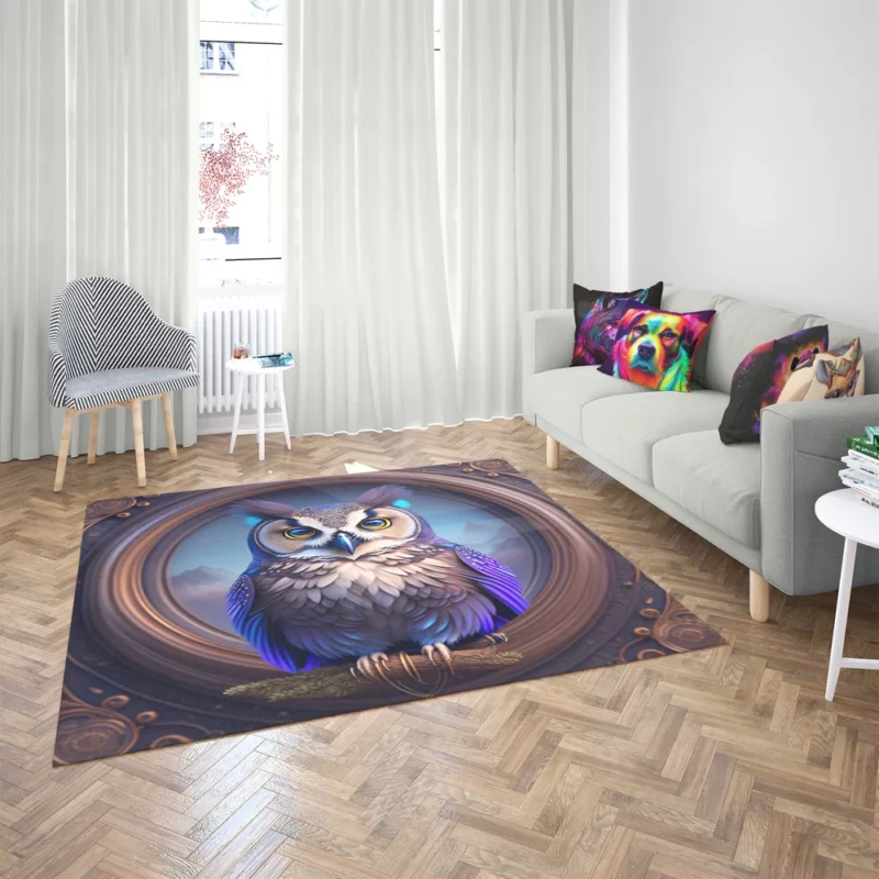 Owl Portrait Rug 2