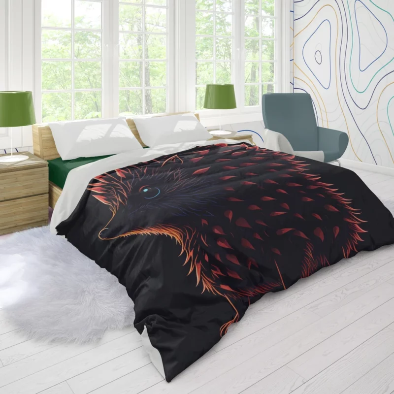 Owl Vector Design Fox-Inspired Art Duvet Cover