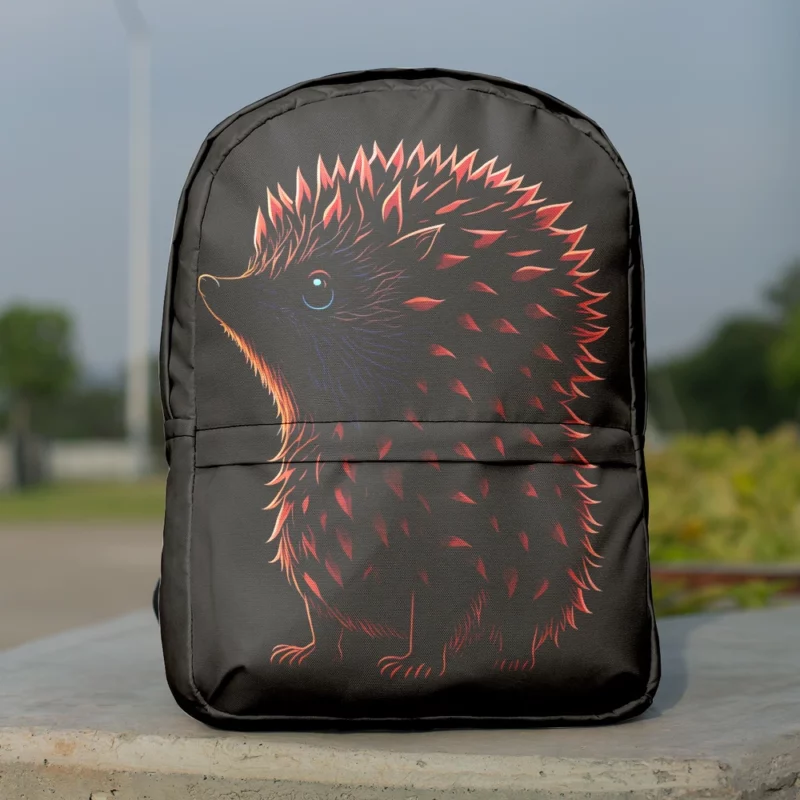 Owl Vector Design Fox-Inspired Art Minimalist Backpack