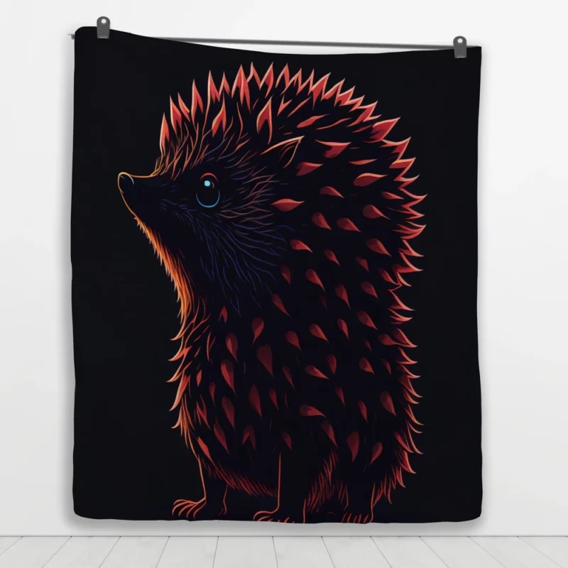 Owl Vector Design Fox-Inspired Art Quilt Blanket 1