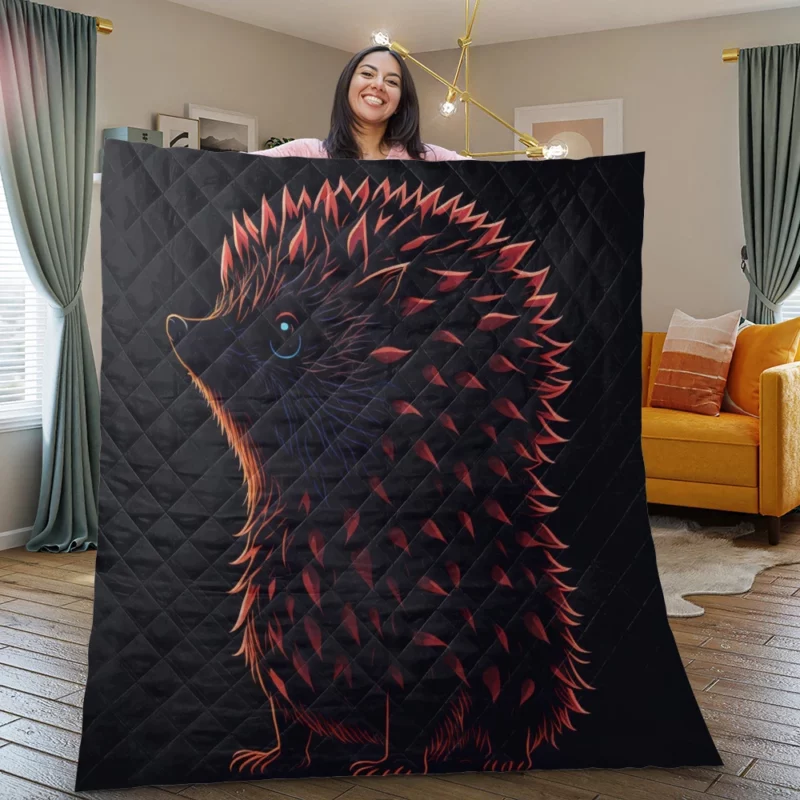 Owl Vector Design Fox-Inspired Art Quilt Blanket