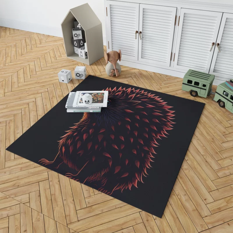 Owl Vector Design Fox-Inspired Art Rug 1