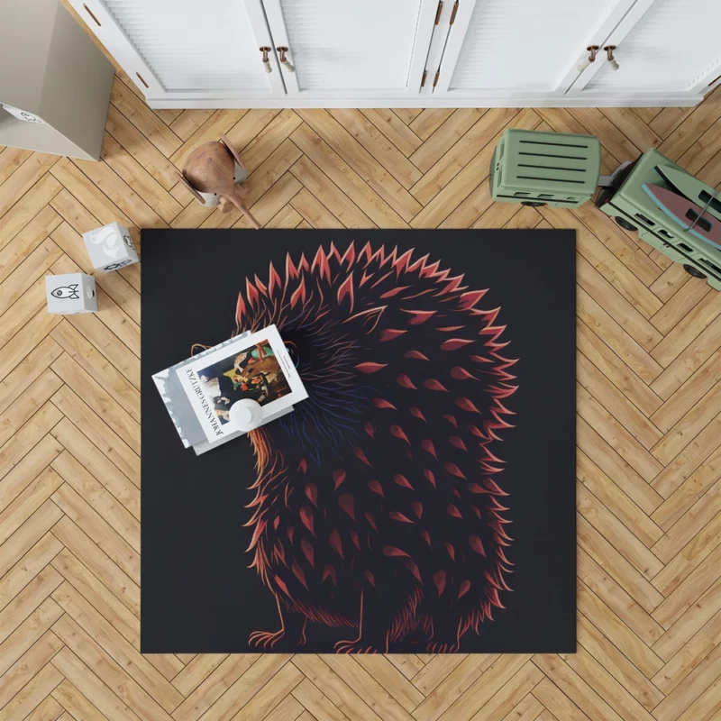 Owl Vector Design Fox-Inspired Art Rug