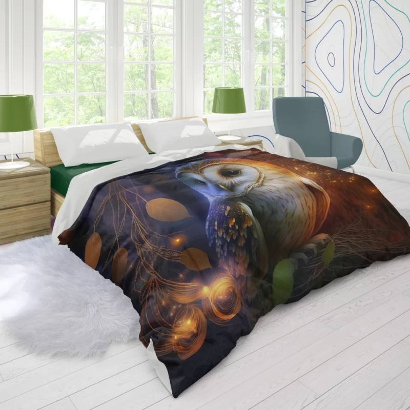 Owl in the Woods Duvet Cover