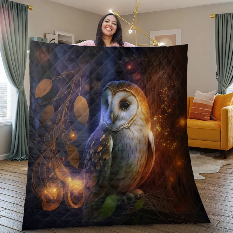 Owl in the Woods Quilt Blanket