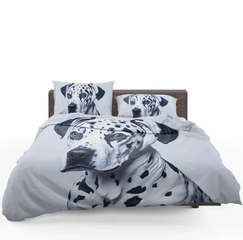 Painted Face Dalmatian Dog Bedding Set 1