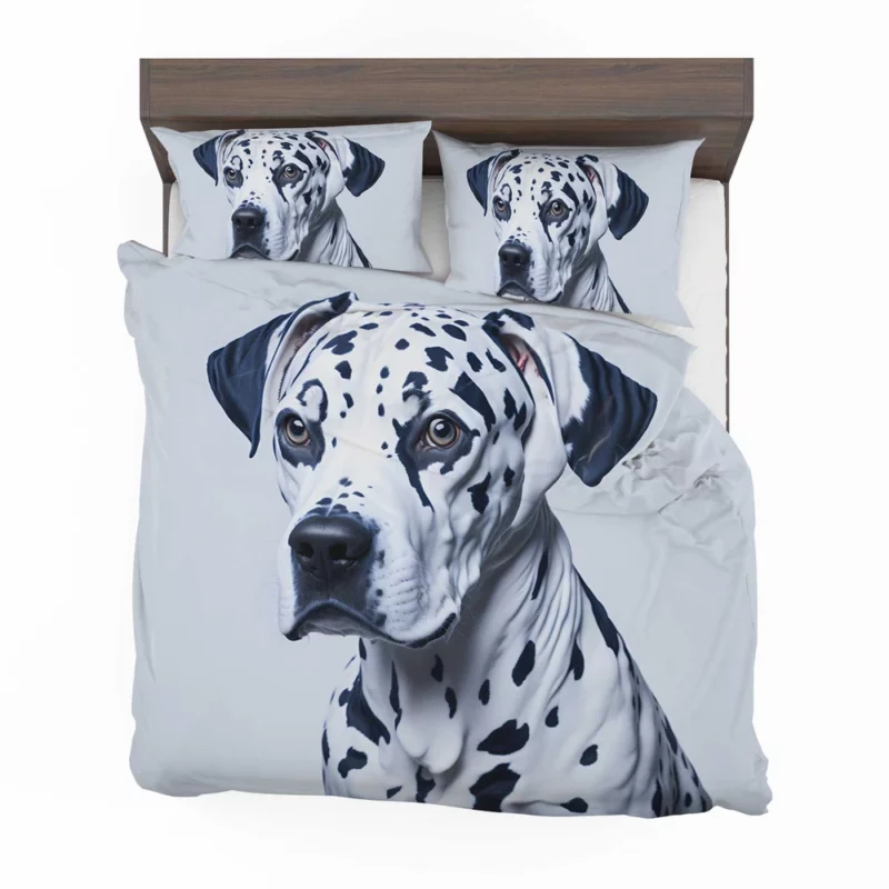 Painted Face Dalmatian Dog Bedding Set 2