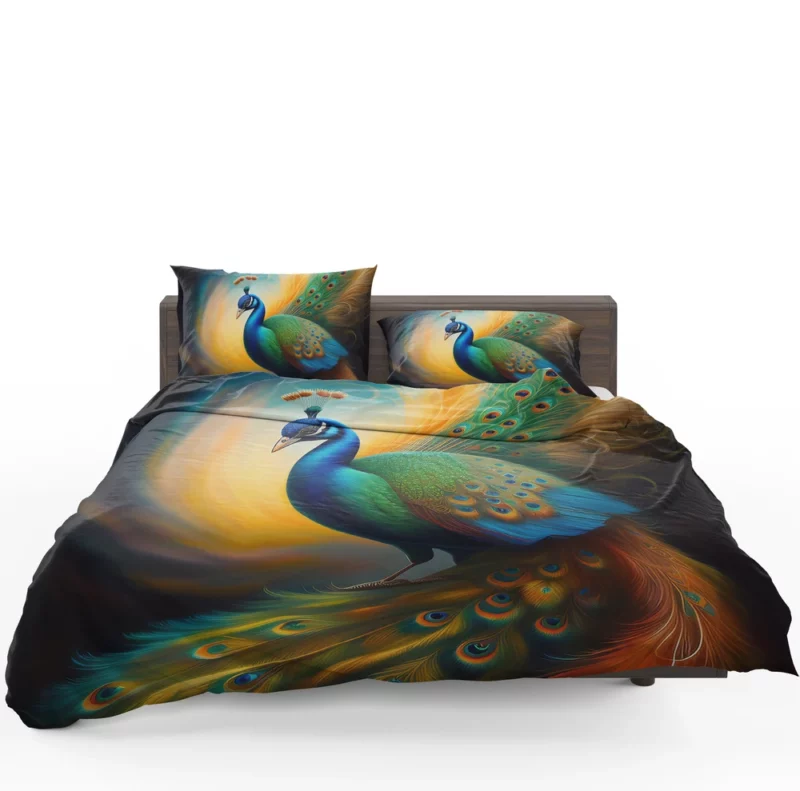 Yellow Feathers Bedding Set