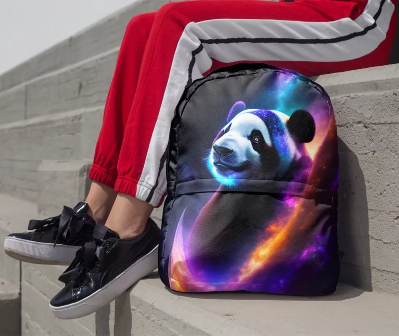 Panda Among the Stars Minimalist Backpack 1