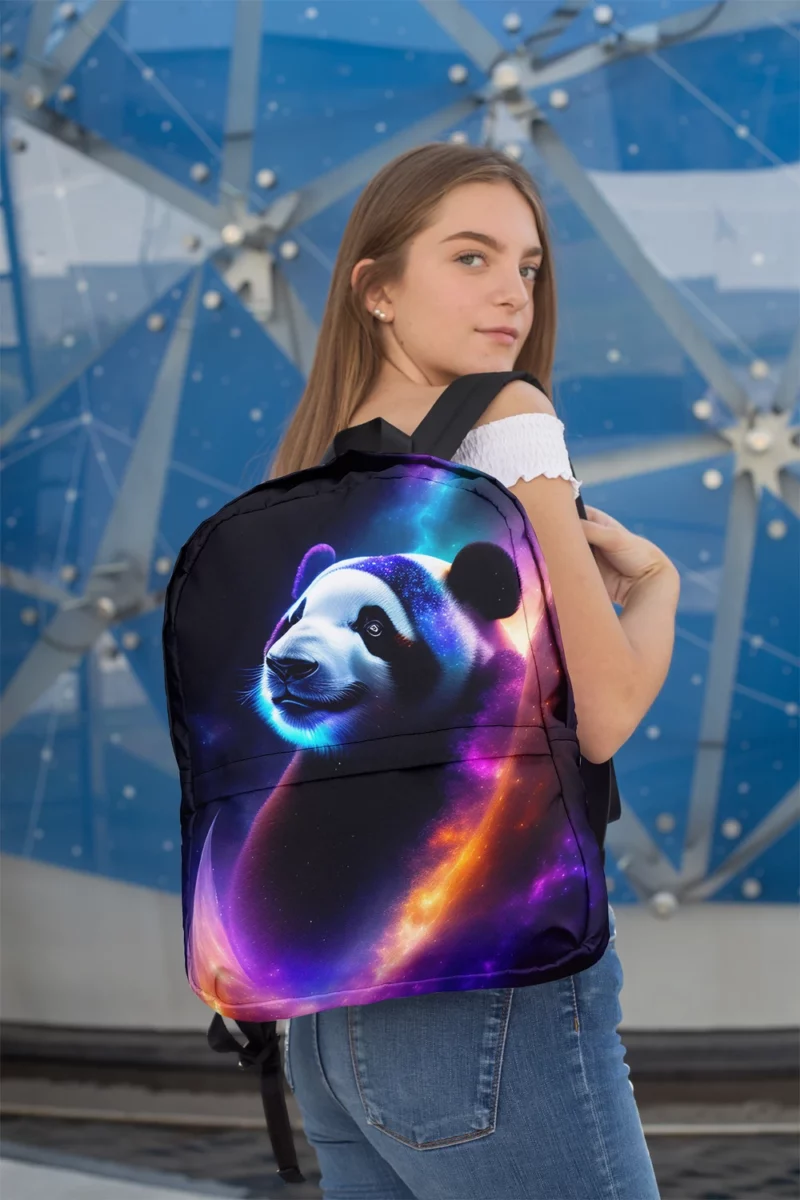 Panda Among the Stars Minimalist Backpack 2