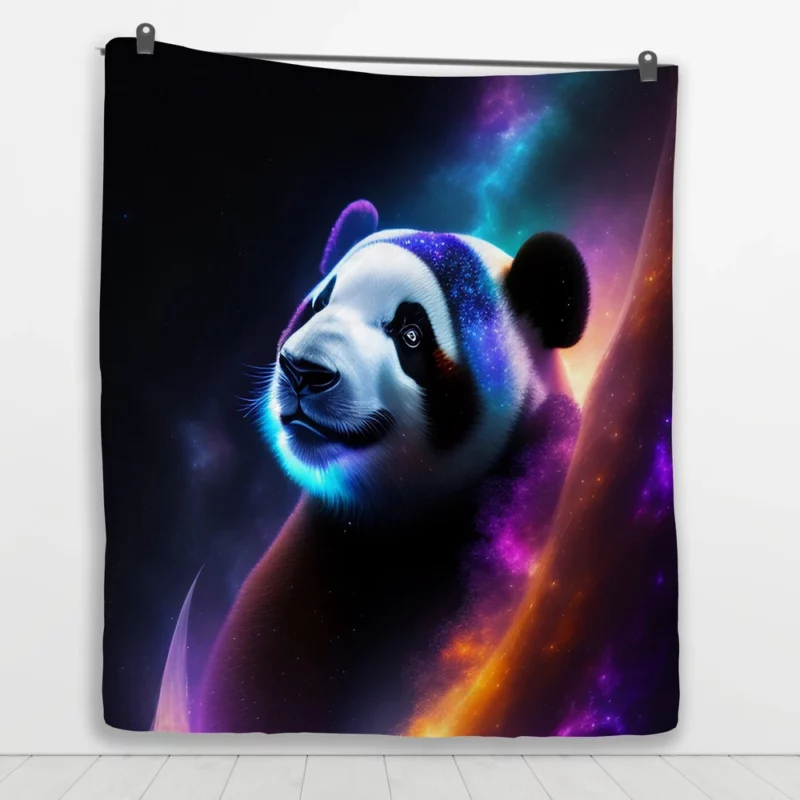 Panda Among the Stars Quilt Blanket 1