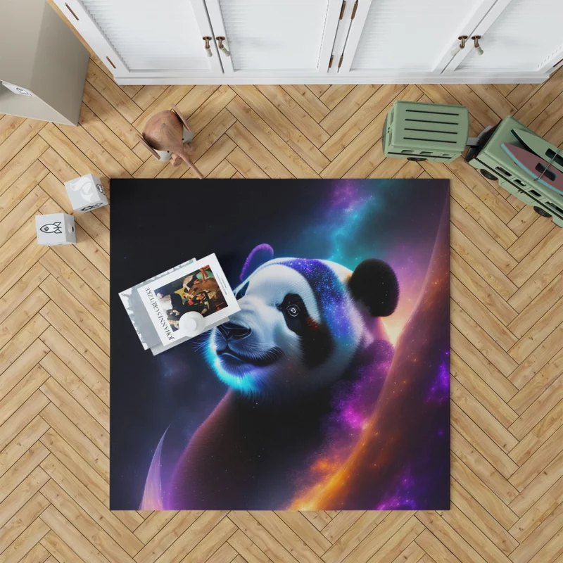 Panda Among the Stars Rug