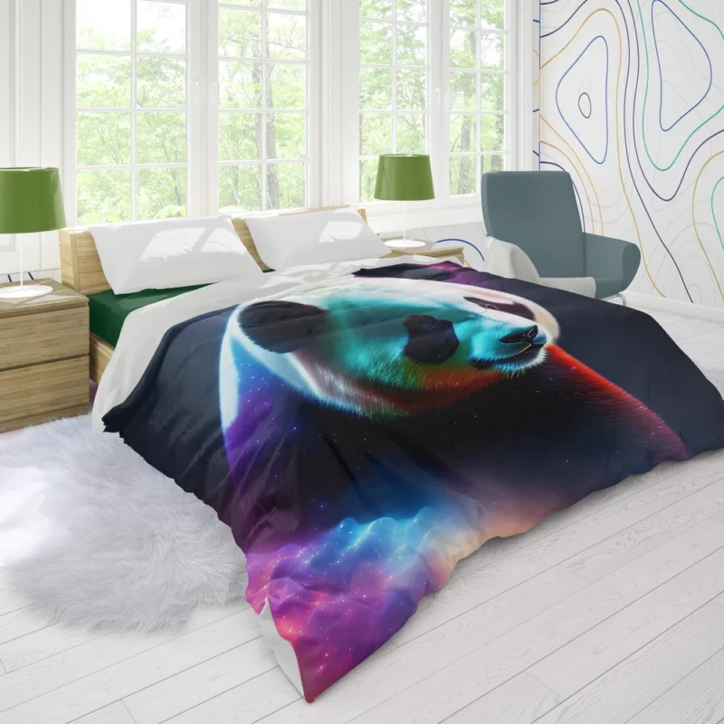 Panda Digital Artwork Duvet Cover