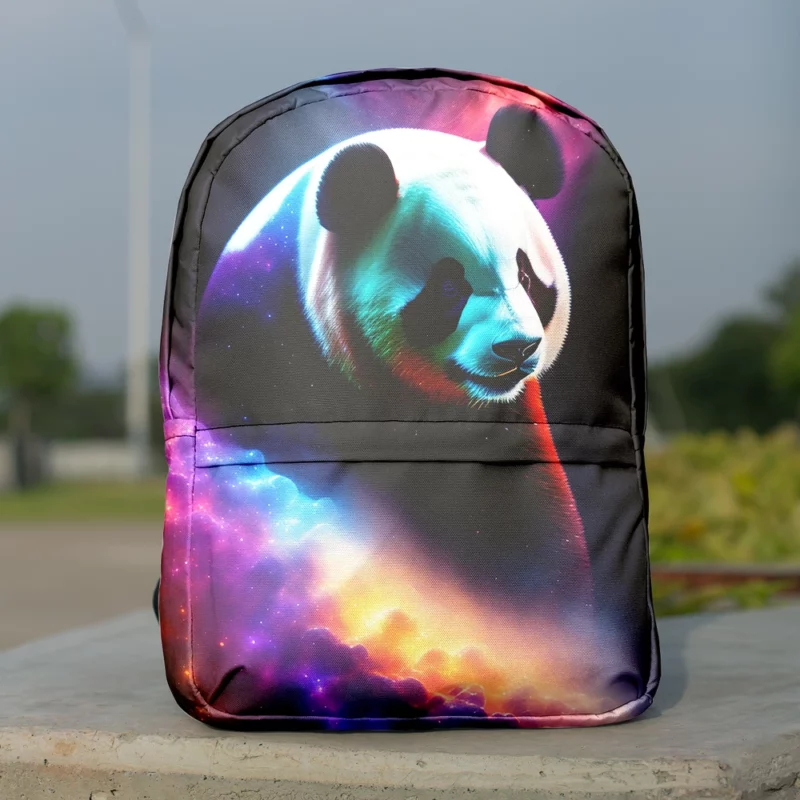 Panda Digital Artwork Minimalist Backpack