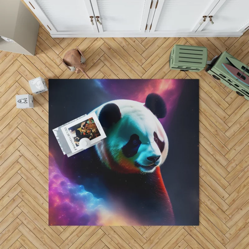 Panda Digital Artwork Rug