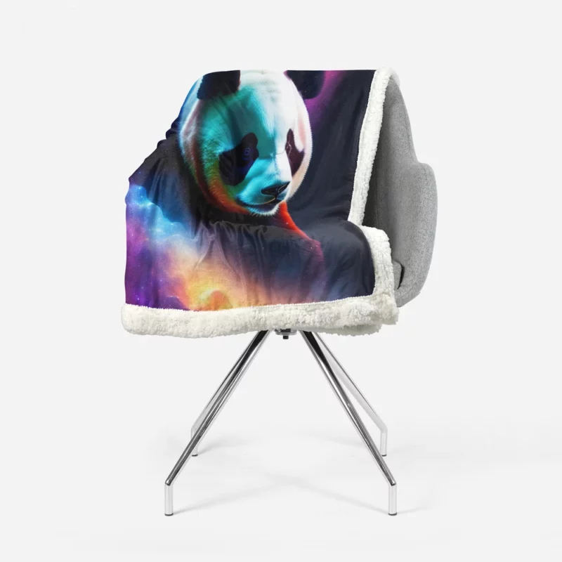 Panda Digital Artwork Sherpa Fleece Blanket 1