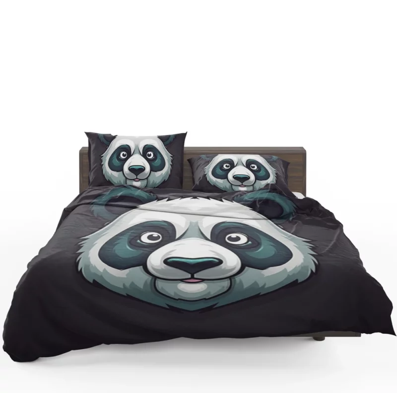 Panda Mascot Character Bedding Set 1