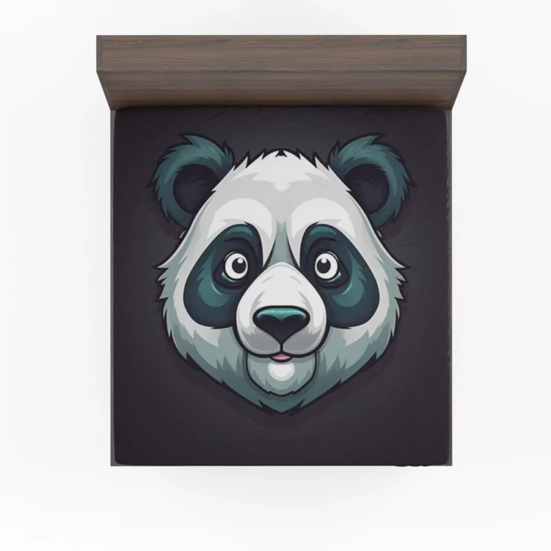 Panda Mascot Character Fitted Sheet