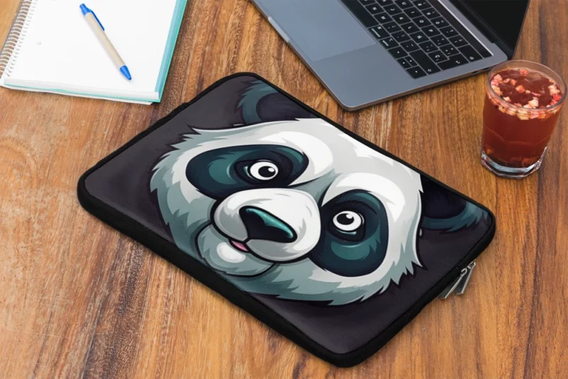 Panda Mascot Character Laptop Sleeve 2