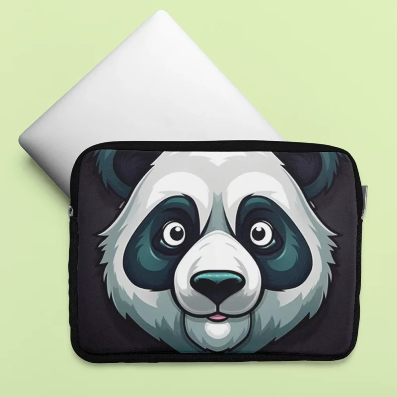 Panda Mascot Character Laptop Sleeve