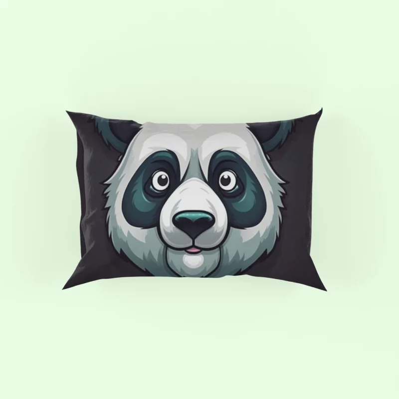 Panda Mascot Character Pillow Case