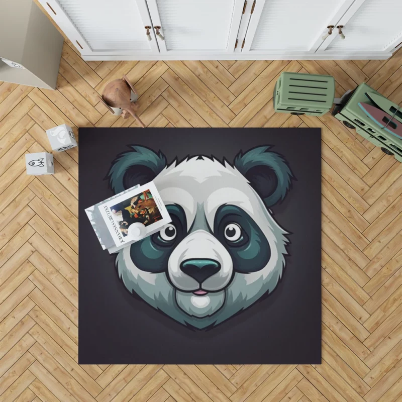 Panda Mascot Character Rug