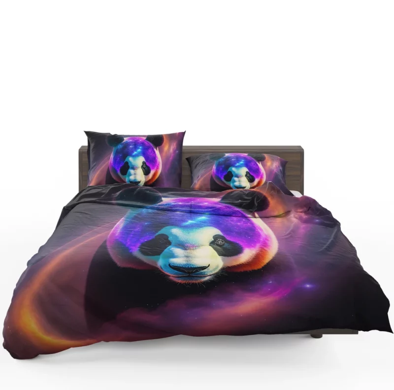 Panda in a Galaxy Bedding Set 1