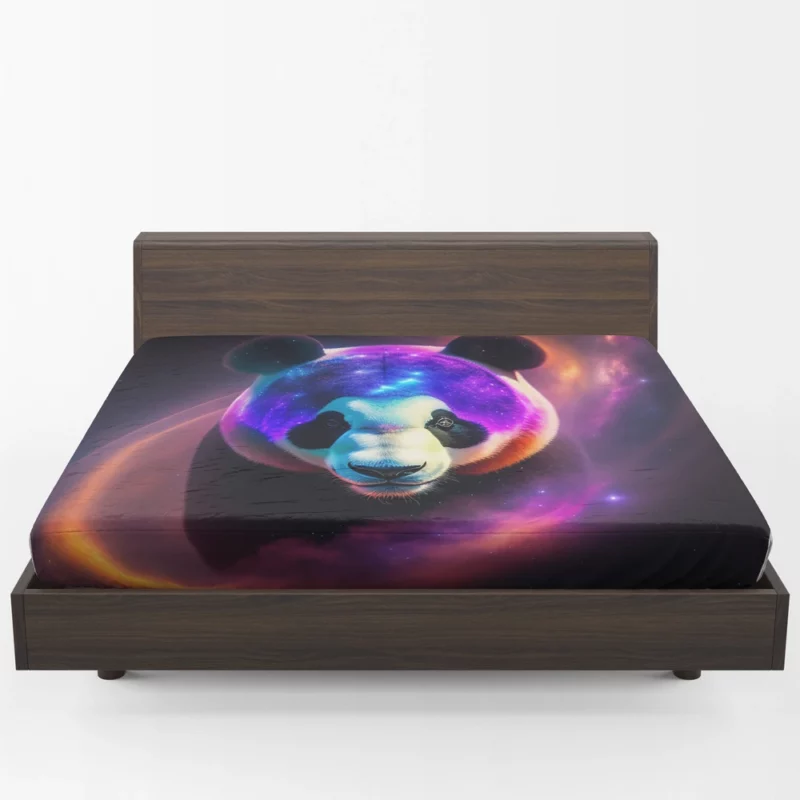 Panda in a Galaxy Fitted Sheet 1