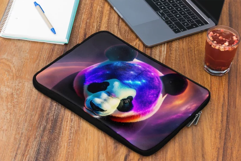 Panda in a Galaxy Laptop Sleeve 2