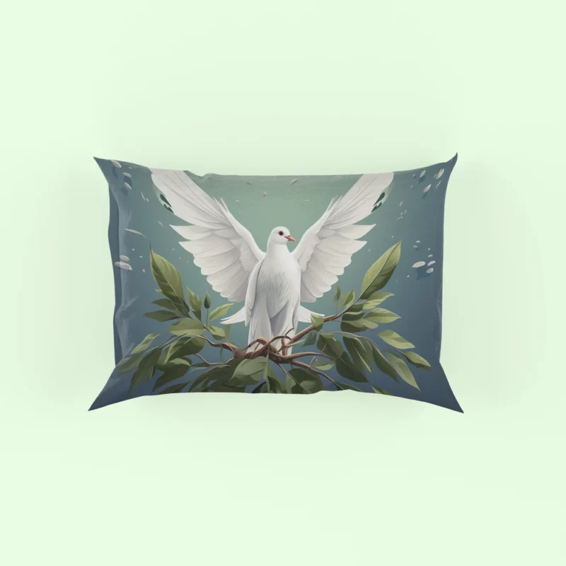 Peace Themed Background With Doves Pillow Case