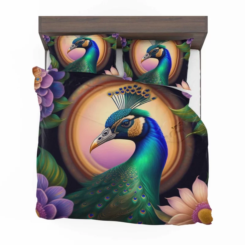 Peacock Amidst Flowers Bedding Set 2