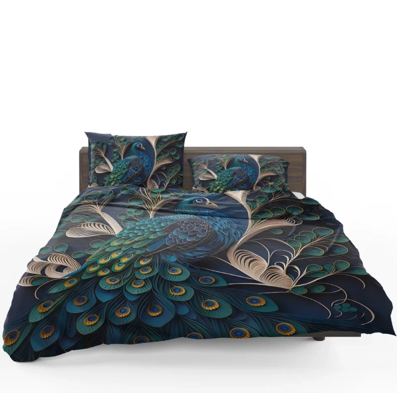 Peacock Artwork Bedding Set 1