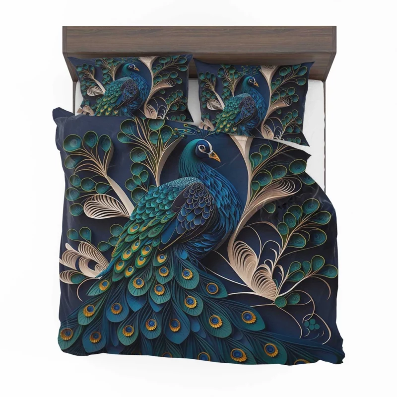 Peacock Artwork Bedding Set 2