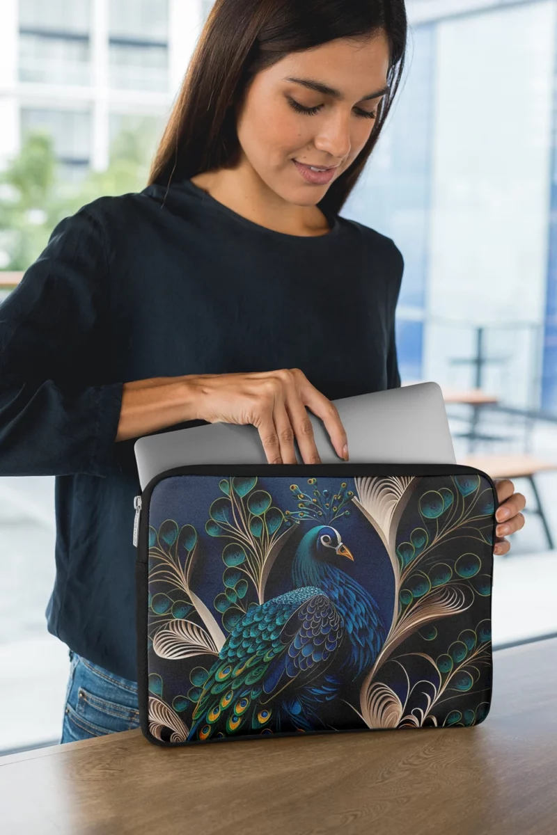 Peacock Artwork Laptop Sleeve 1