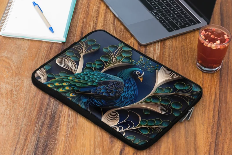 Peacock Artwork Laptop Sleeve 2