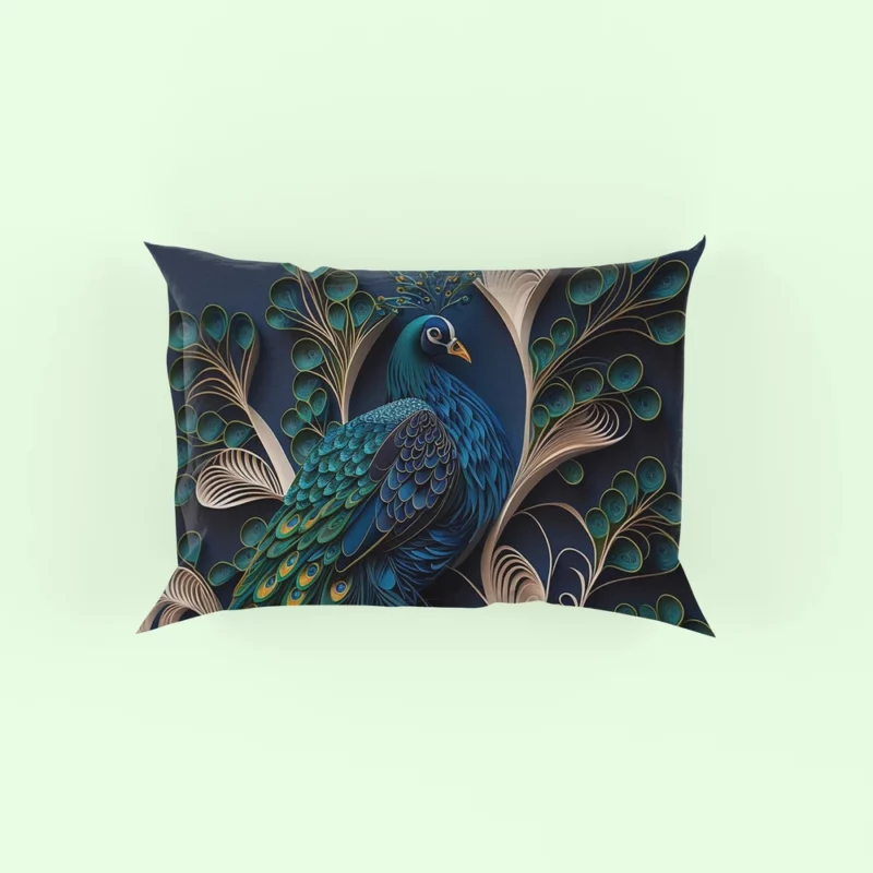 Peacock Artwork Pillow Case