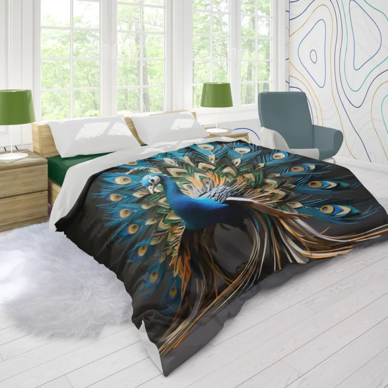 Peacock Regal Plume Duvet Cover