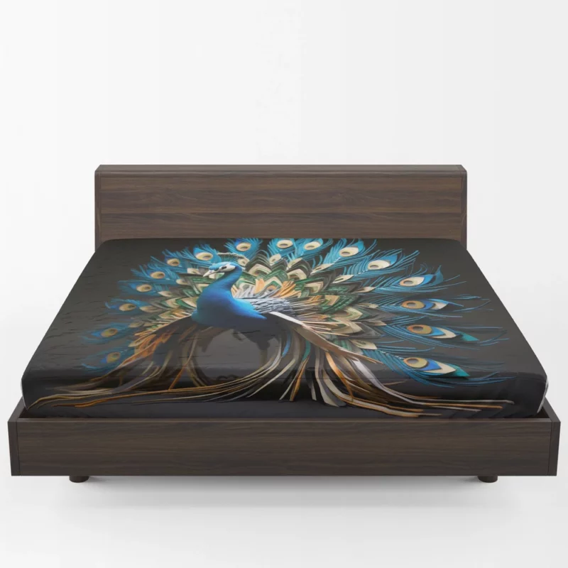 Peacock Regal Plume Fitted Sheet 1