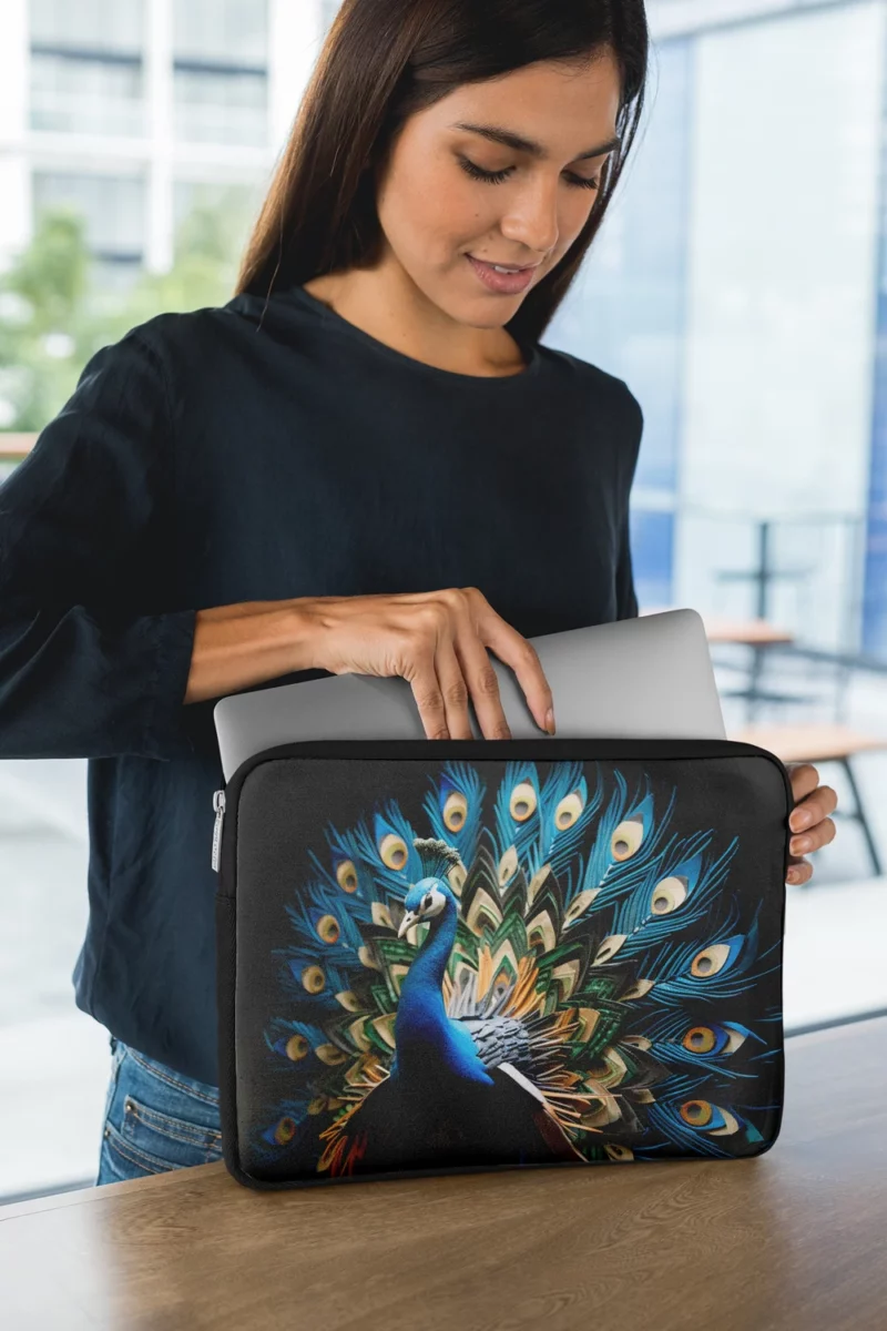 Peacock Regal Plume Laptop Sleeve 1