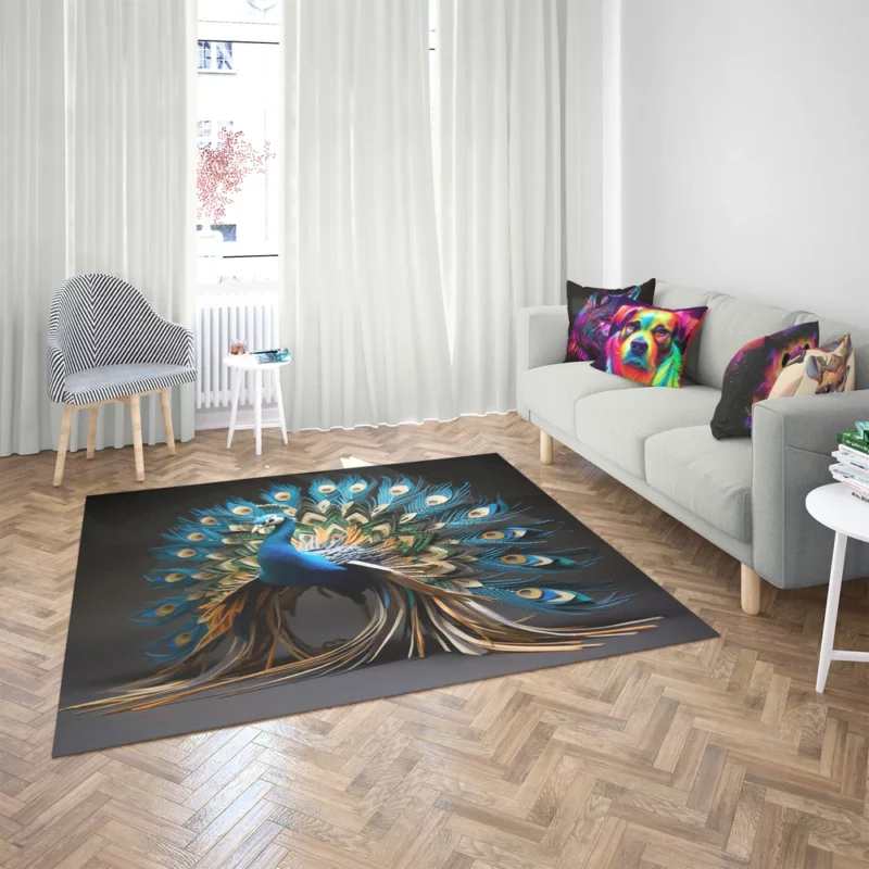 Peacock Regal Plume Rug 2