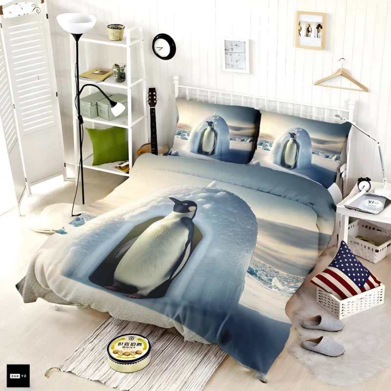 Penguin By Its Igloo Bedding Set