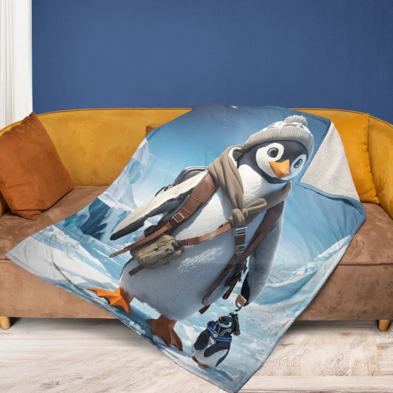 Penguin Movie Poster Fleece Blanket 1