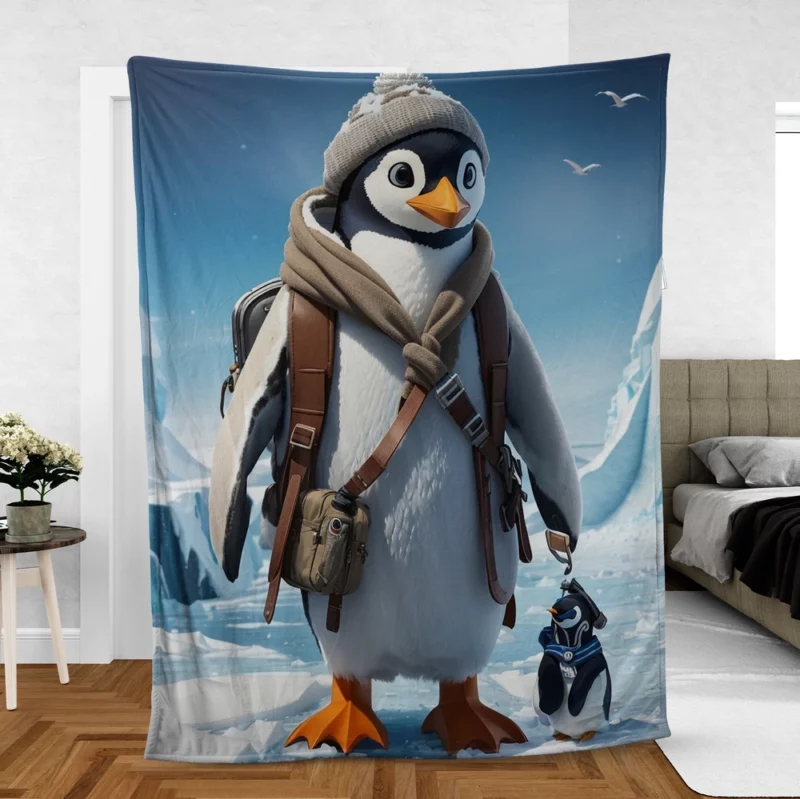 Penguin Movie Poster Fleece Blanket