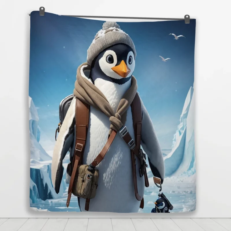 Penguin Movie Poster Quilt Blanket 1